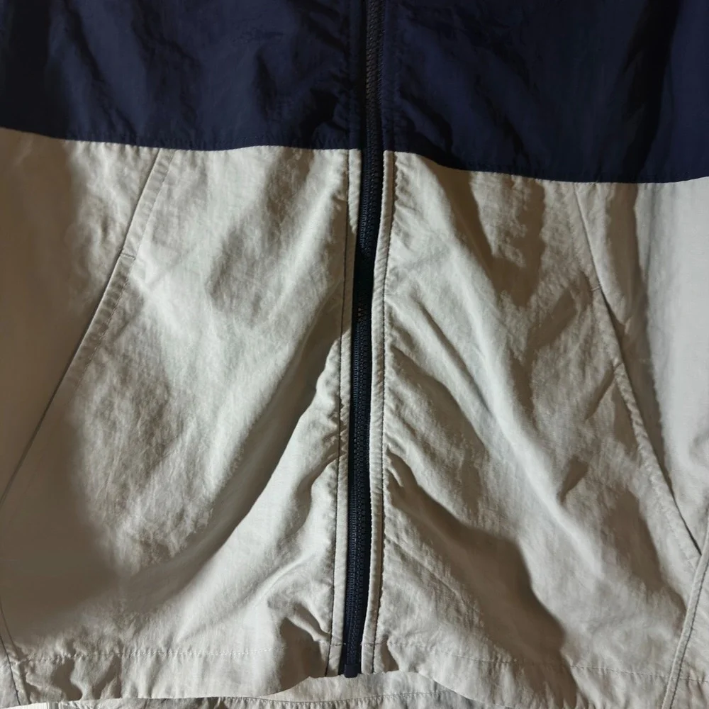 Windbreaker Jacket Blue Beige‎ Size L